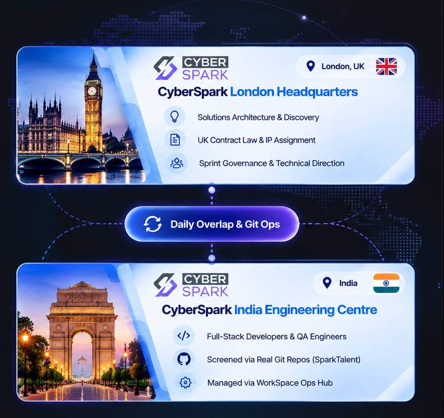 How CyberSpark works across London and India